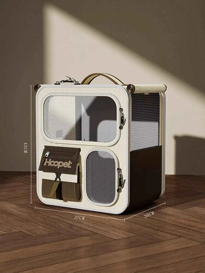 Rolling Pet Carrier with Telescopic Handle