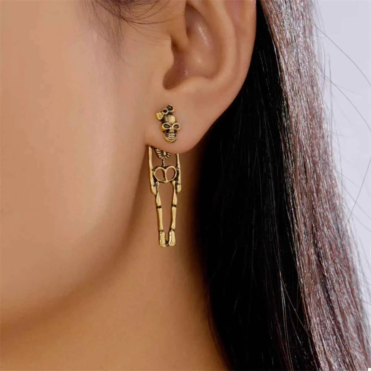 Halloween Skeleton Drop Earrings