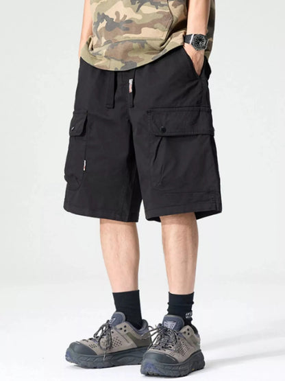 Men's Full Size Drawstring Loose Fit Shorts Plus Size