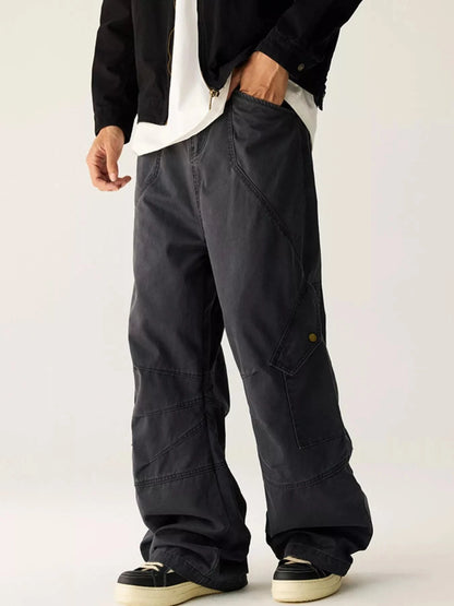 Men's Wide Leg Cargo Pants