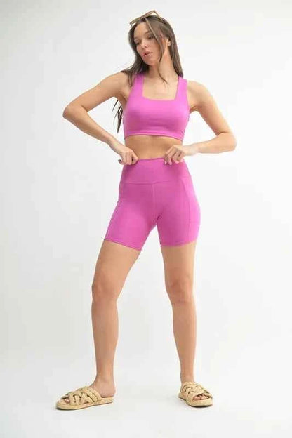 MONO B Venice Cloud Light Sculpt Biker Shorts
