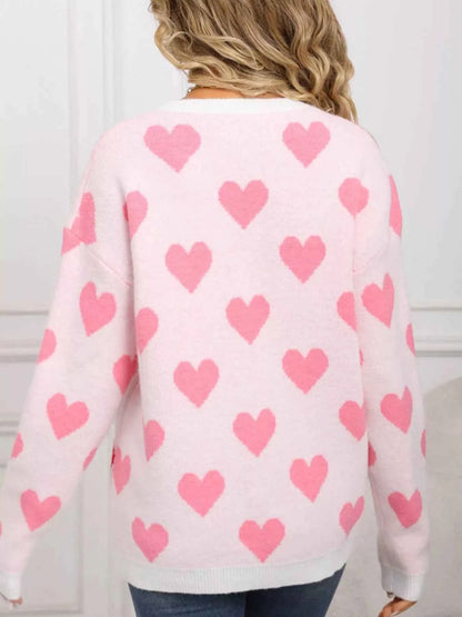 Valentine's Day Heart Crew Neck Sweater