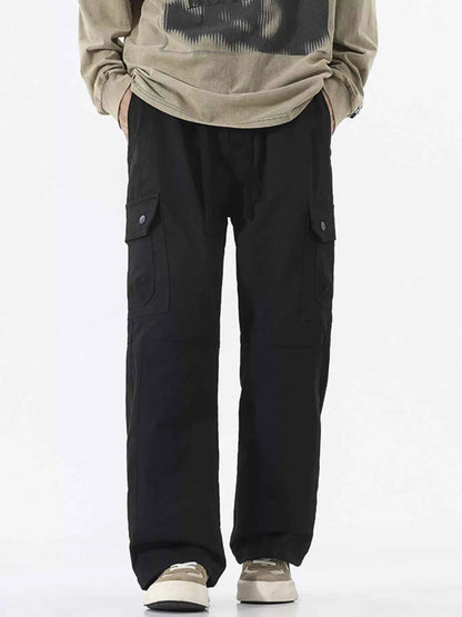 Men's Full Size Multi-Pocket Cargo Utility Pants Plus Size