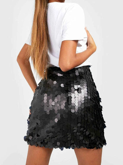 Sequin Mini Skirt