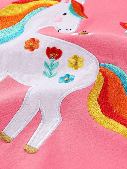 Children's Unicorn Embroidered Sweatshirt