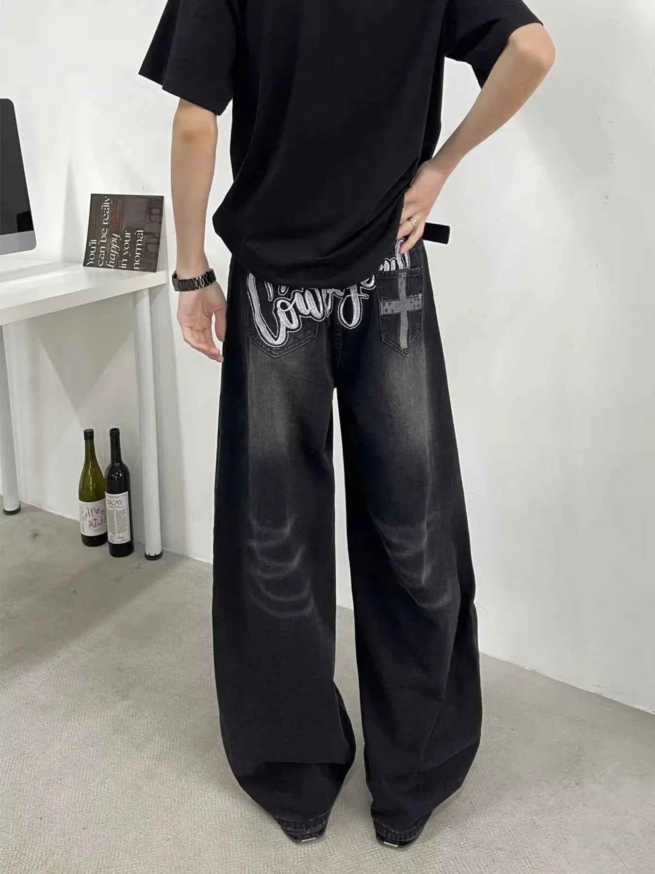 Men's Full Size Wide Leg Jeans Plus Size