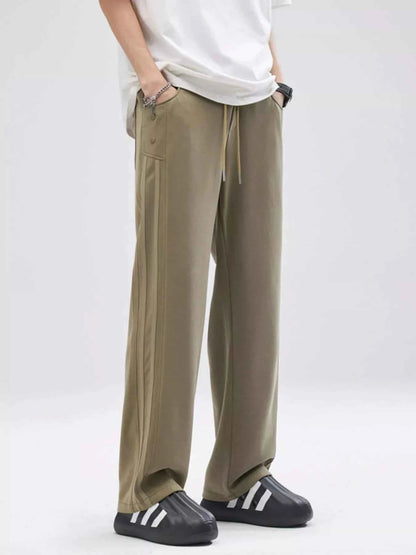 Men's Full Size Drawstring Wide Leg Casual Pants Plus Size
