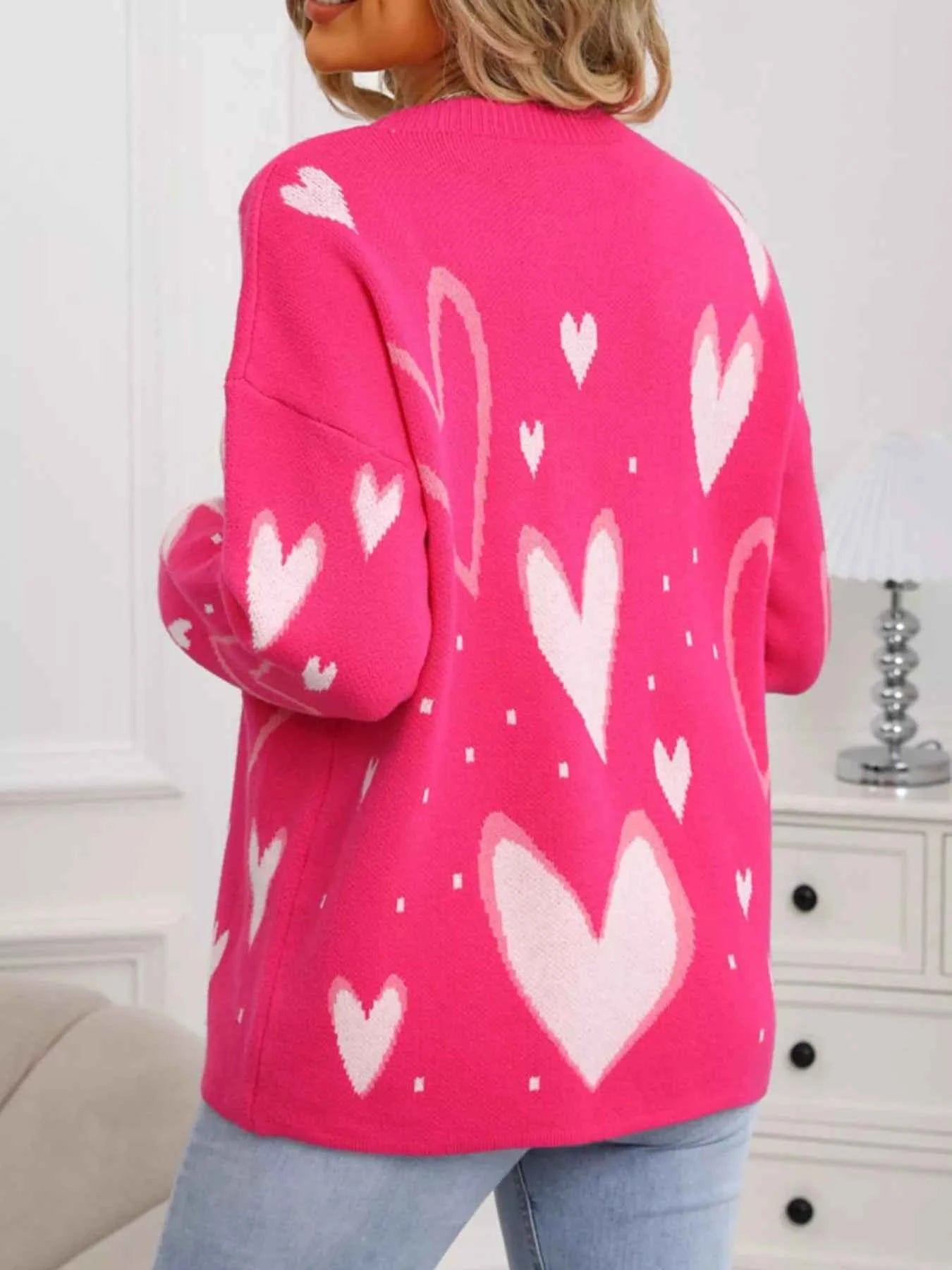 Valentine's Day Heart Crew Neck Sweater