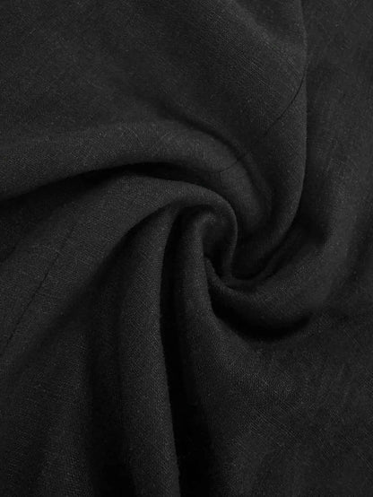 V-Neck Button Detail Vest and Skirt Two-Piece Set