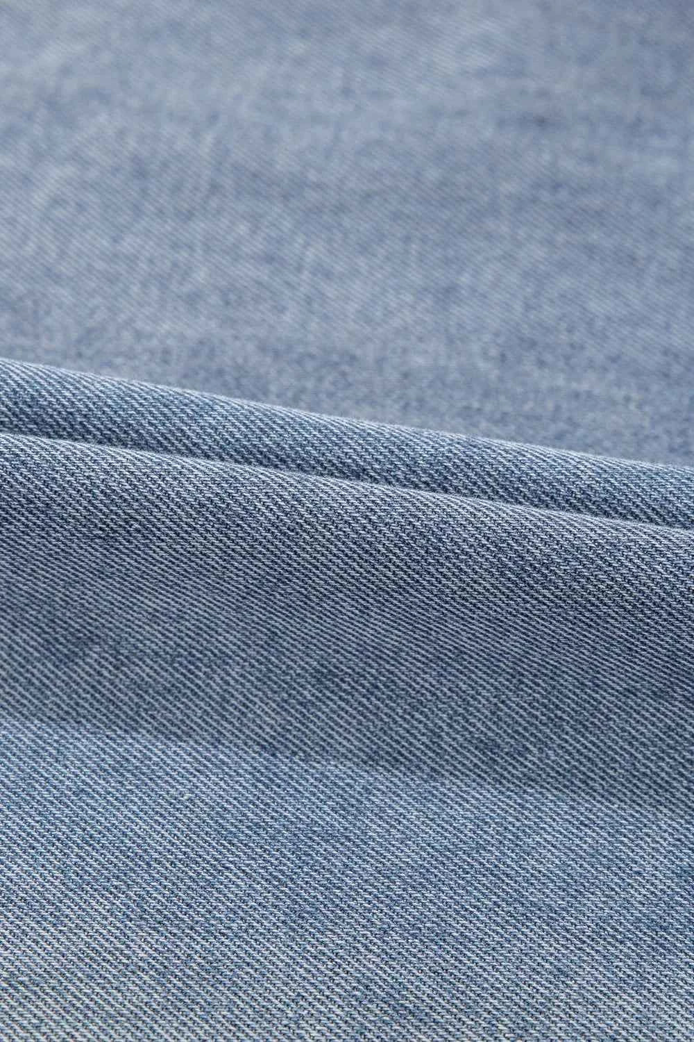 Vintage Wash Denim Dress with Pockets