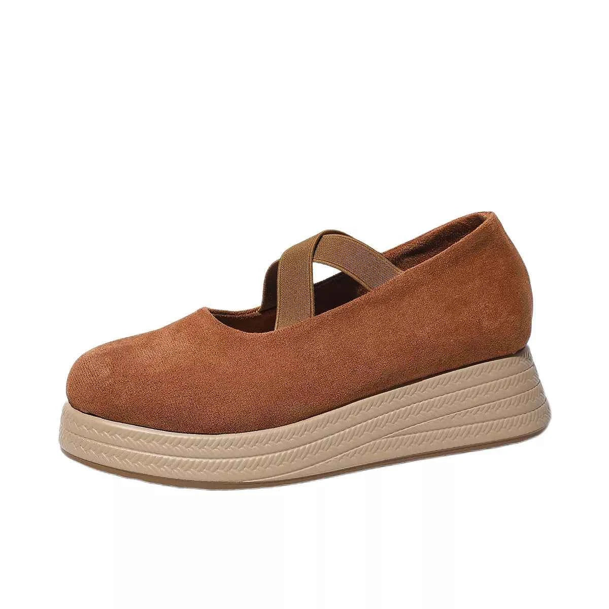 Crisscross Wedge Slip-Ons