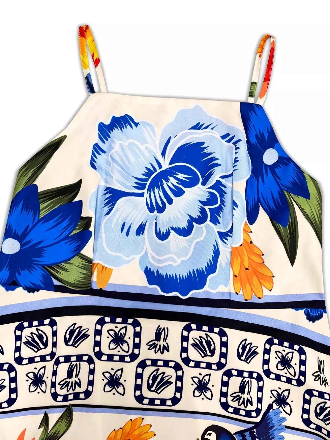 Plus Size Floral Print Spaghetti Strap Maxi Dress