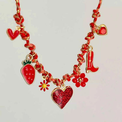 18K Gold-Plated Stainless Steel Charm Necklace