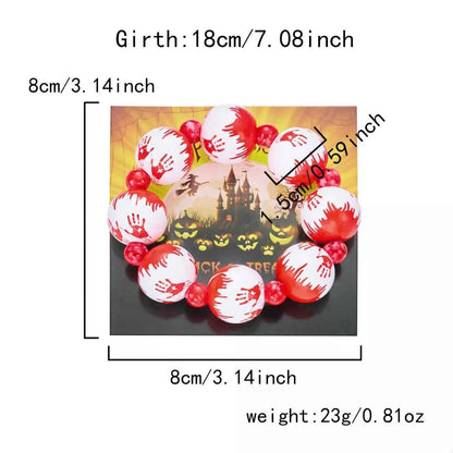 Halloween Necklace and Bracelet Jewelry Set