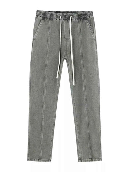 Men's Plus Size Relaxed Fit Drawstring Jeans