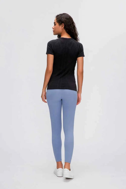 Millennia Round Neck Short Sleeve Active T-Shirt