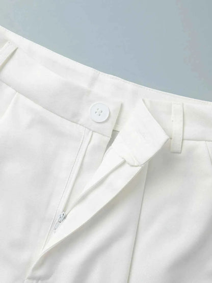 V-Neck Vest and Pants Two-Piece Blazer Set