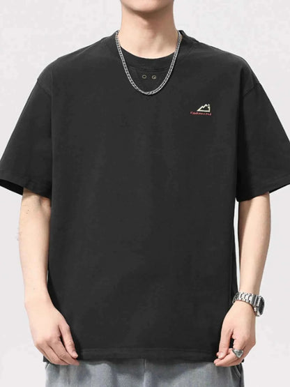 Men's Plus Size Round Neck Short Sleeve T-Shirt