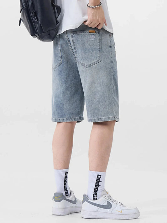 Men's Distressed Denim Shorts