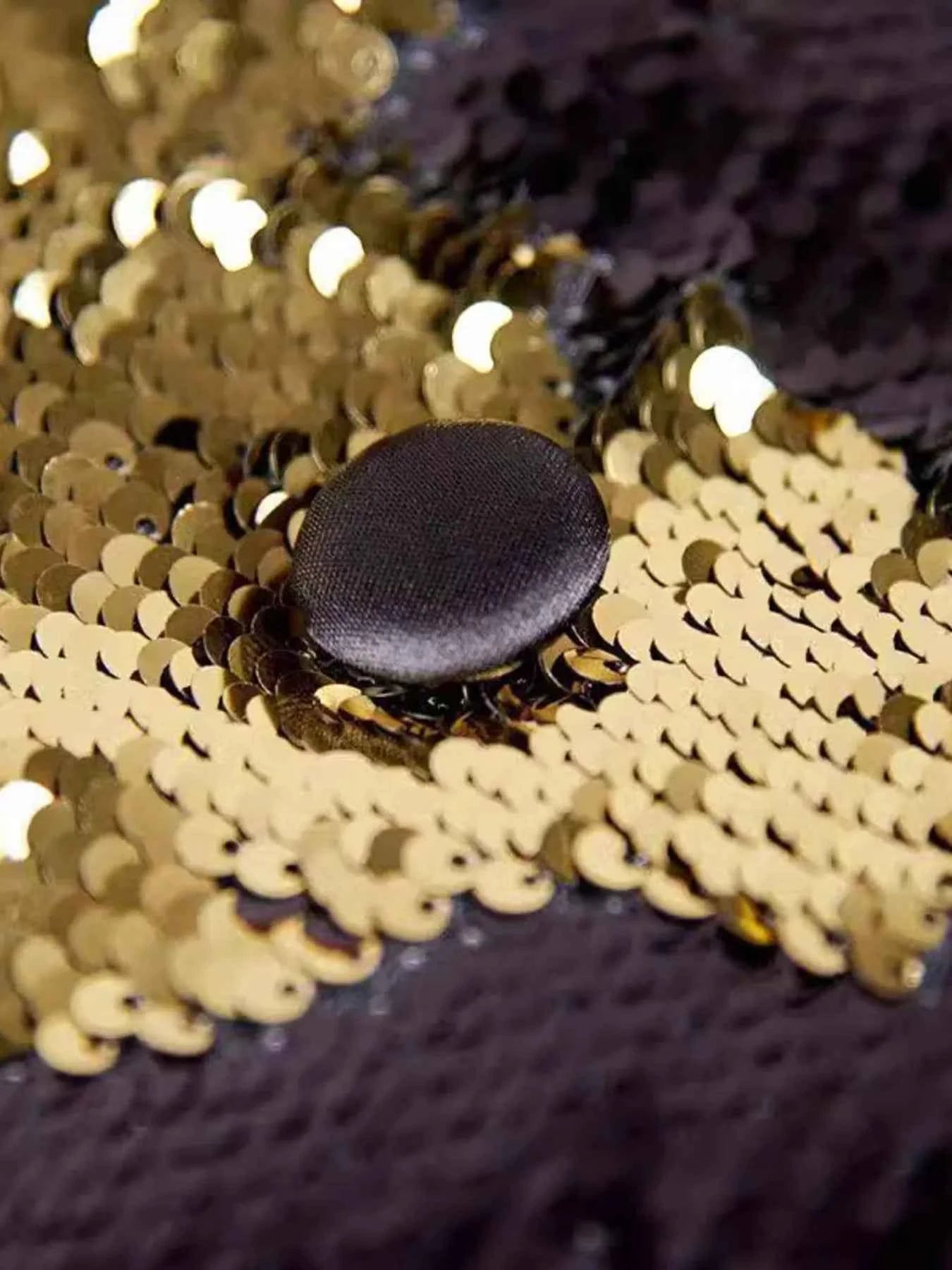 Men's Sequin Long Sleeve Tuxedo Blazer