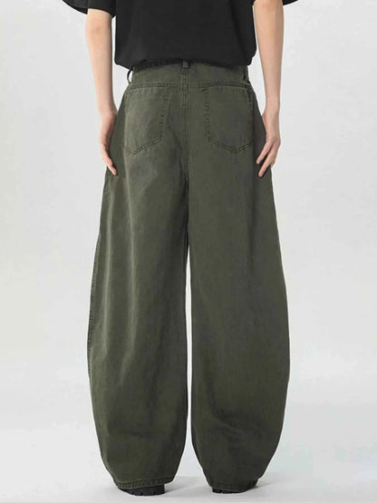 Men's Pocketed Wide Leg Pants