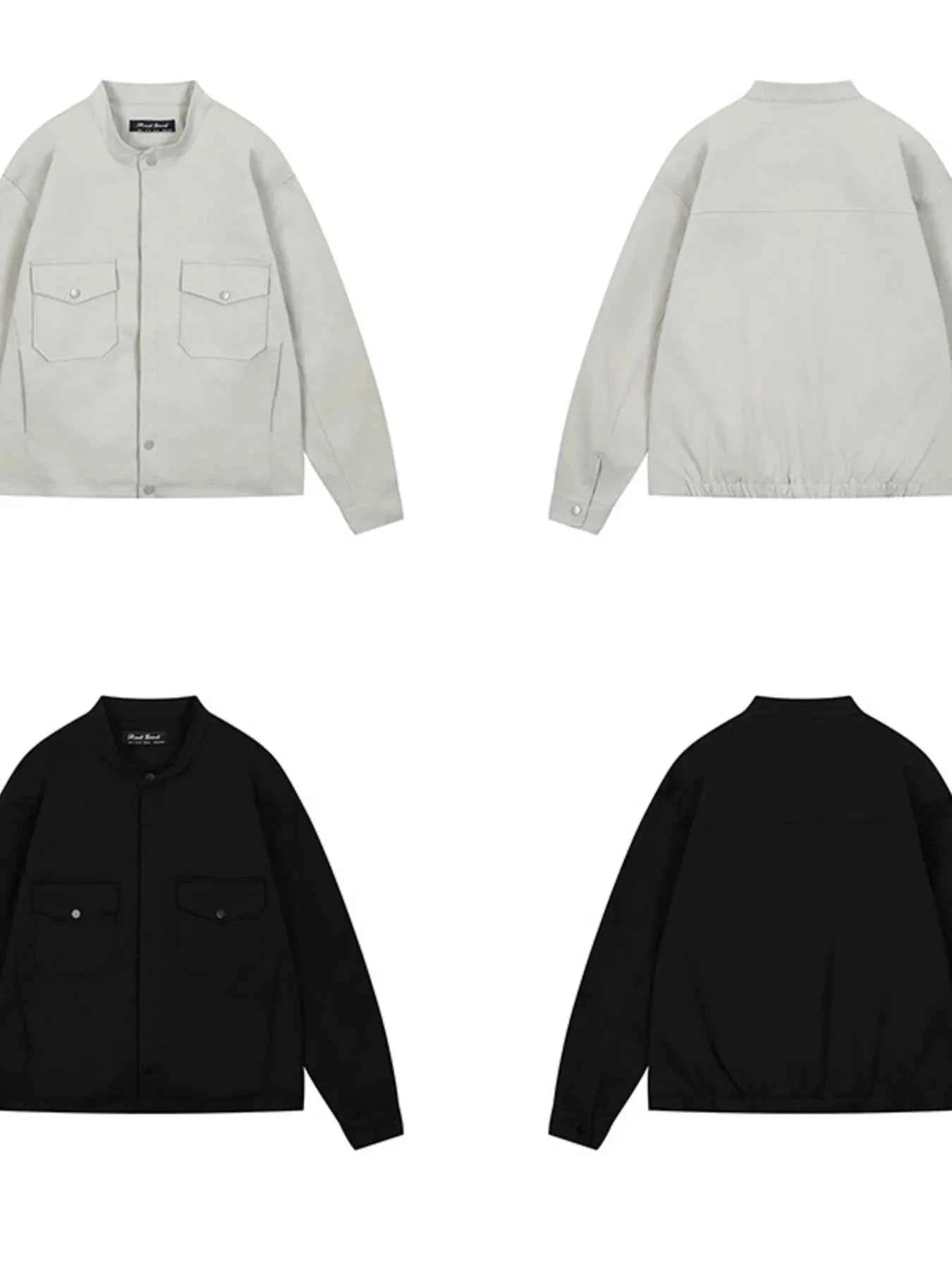 Men's Long Sleeve Jacket with Chest Pockets
