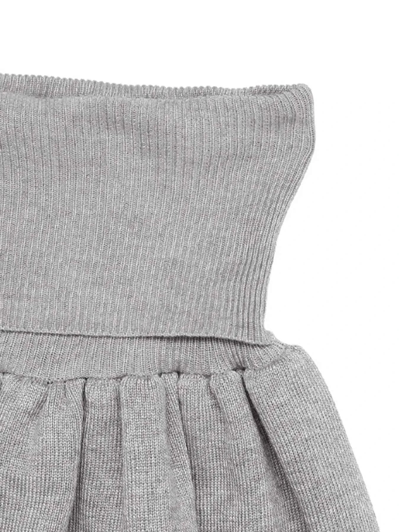 Ribbed Long Sleeve Top and Skirt Knit Set