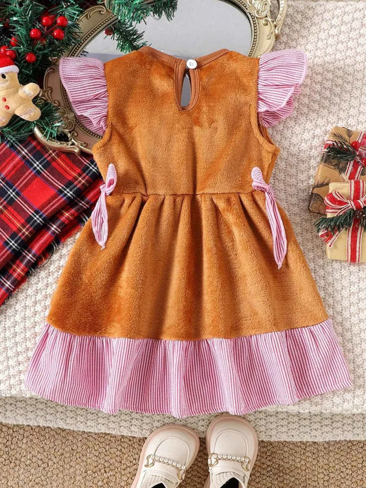 Children's Christmas Lace Detail Dress