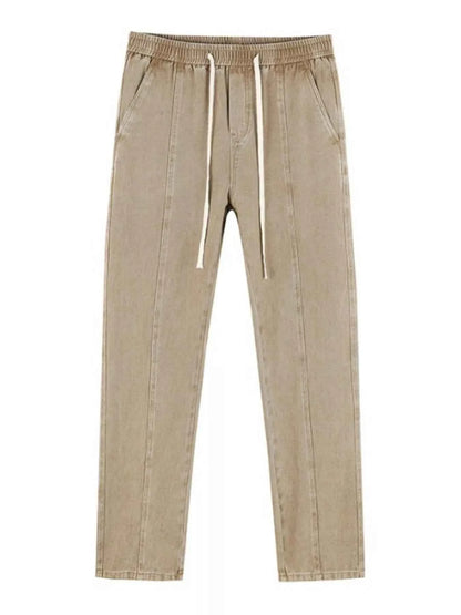 Men's Plus Size Relaxed Fit Drawstring Jeans