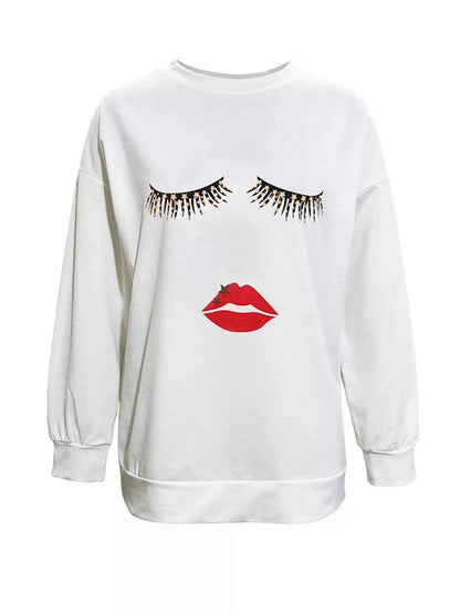 Graphic Round Neck Dropped Shoulder T-Shirt