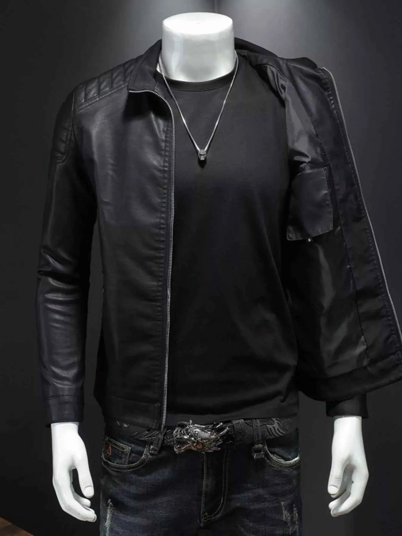 Men's Plus Size Zip Up Long Sleeve Jacket