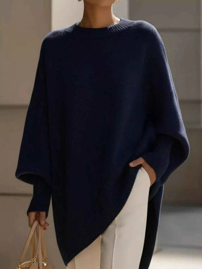 Oversized Batwing Sleeve Knit Sweater