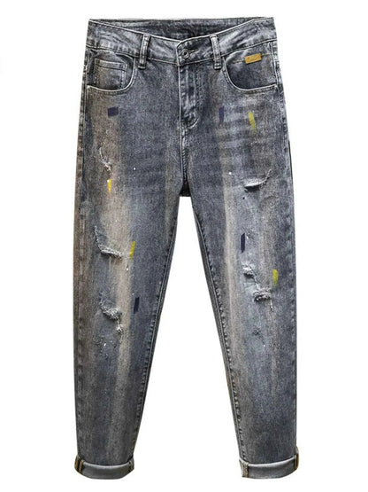 Men's Distressed Slim Fit Jeans