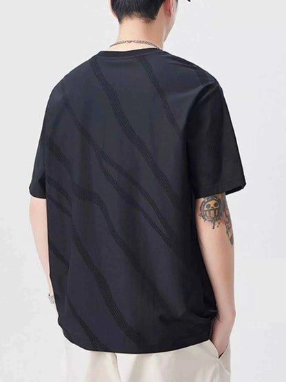 Men's Plus Size Round Neck Short Sleeve T-Shirt