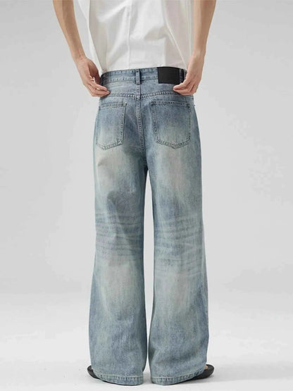 Men's Full Size Wide Leg Jeans Plus Size