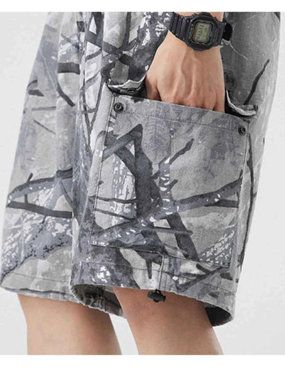 Men's Plus Size Camouflage Cargo Shorts
