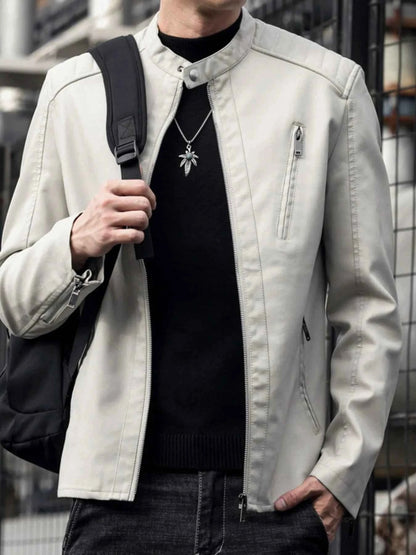 Men's Plus Size Zip Up Long Sleeve Jacket