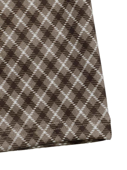 Plaid High-Waisted Wide Leg Pants