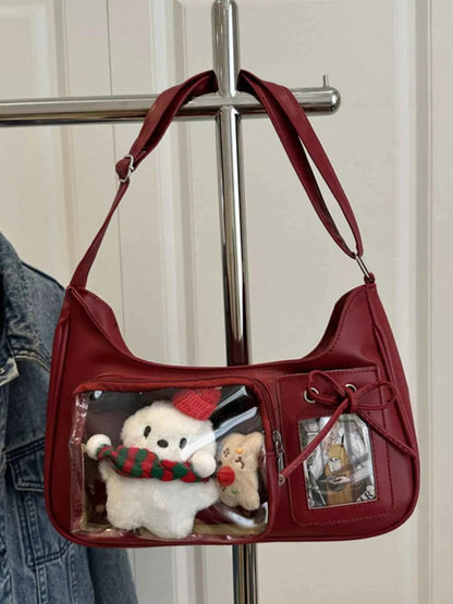 Clear Pocket Crossbody Bag