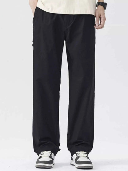 Men's Full Size Relaxed Fit Wide Leg Casual Pants Plus Size