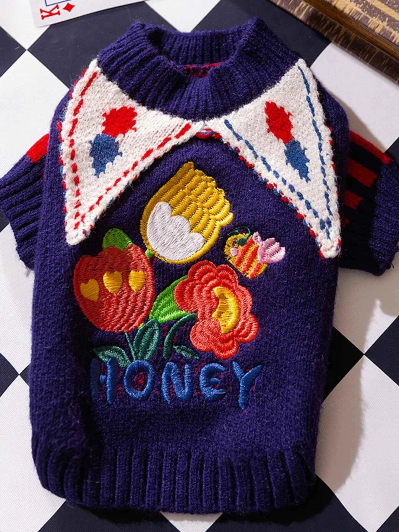 Ribbed Knit Pet Sweaters