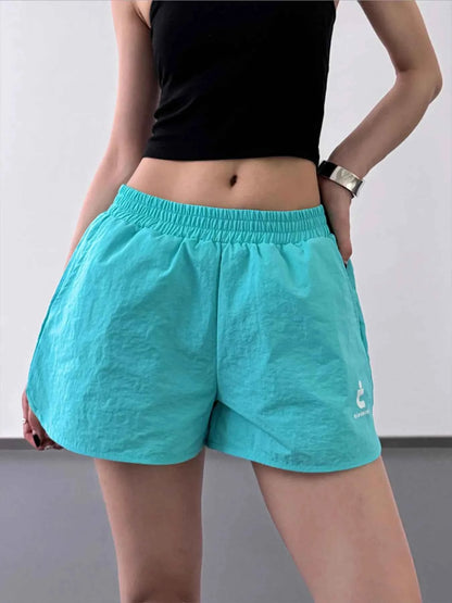 Elastic Waist Cotton Linen Shorts