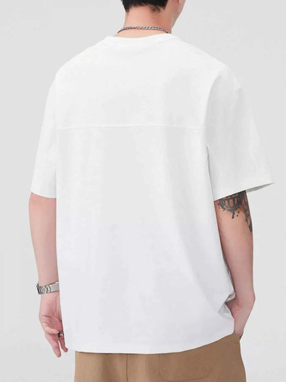 Men's Plus Size Round Neck Short Sleeve T-Shirt