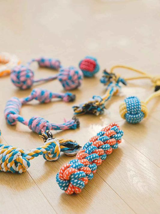 Interactive Rope Knot Pet Toys