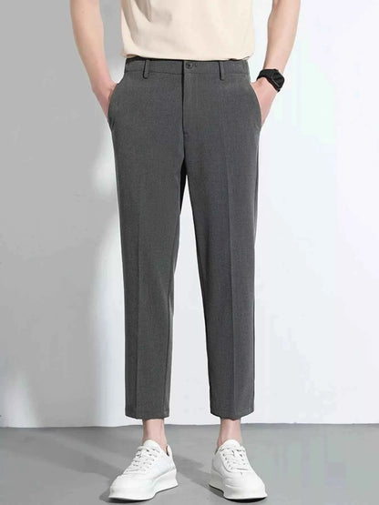 Men's Slim Fit Cropped Pants