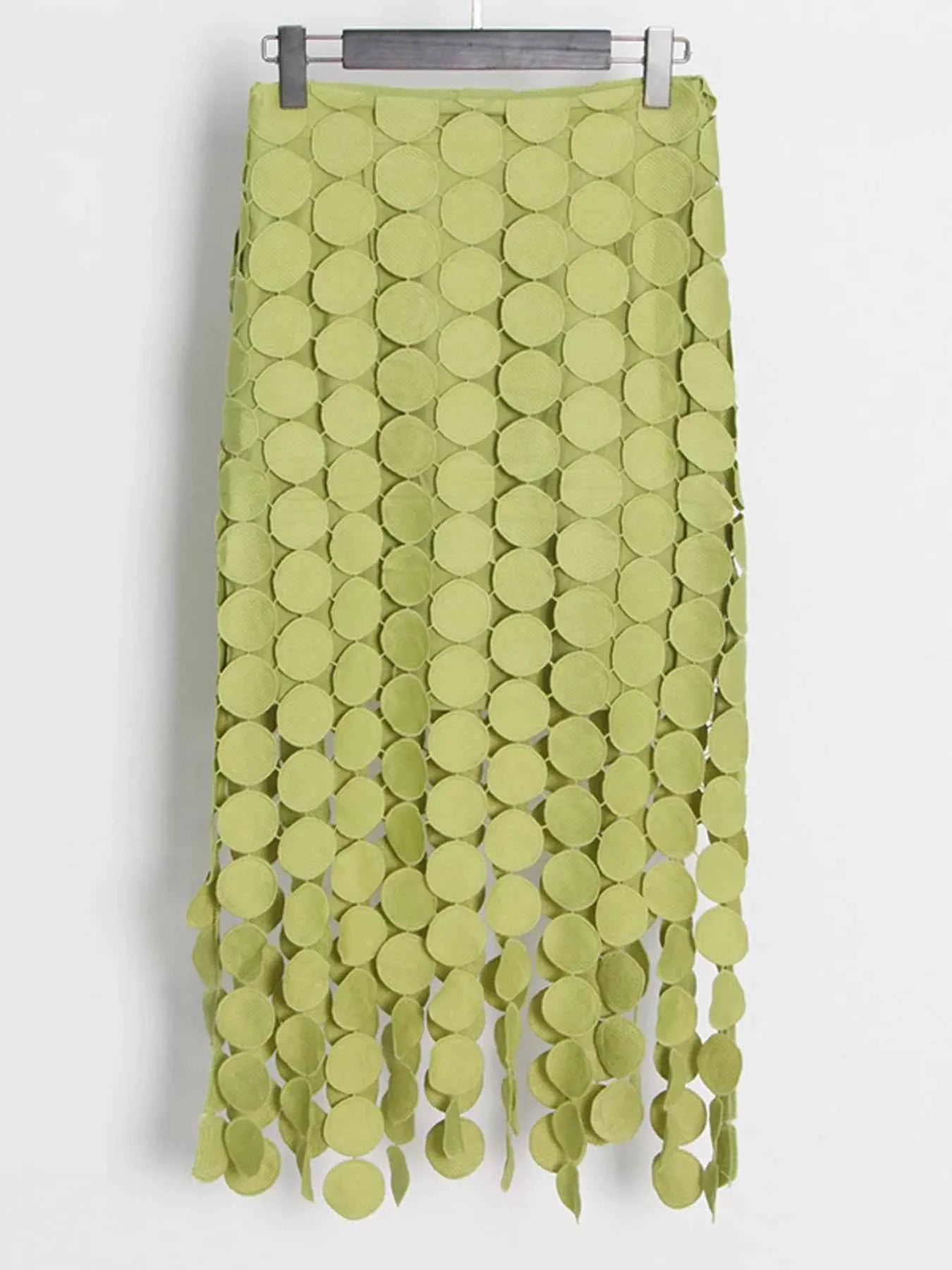Fringe Midi Skirt