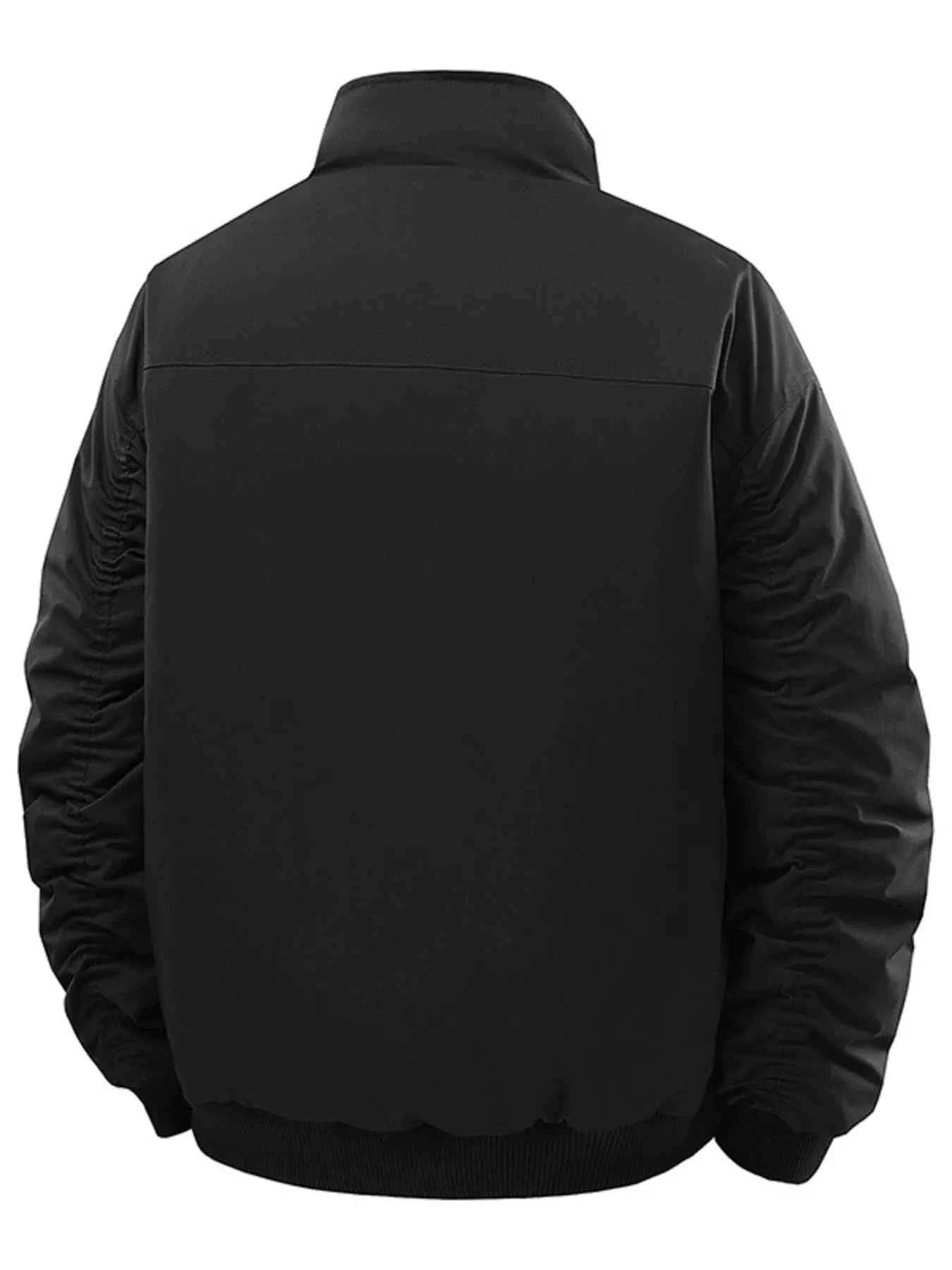 Men's Casual Stand Collar Lightweight Bomber Jacket