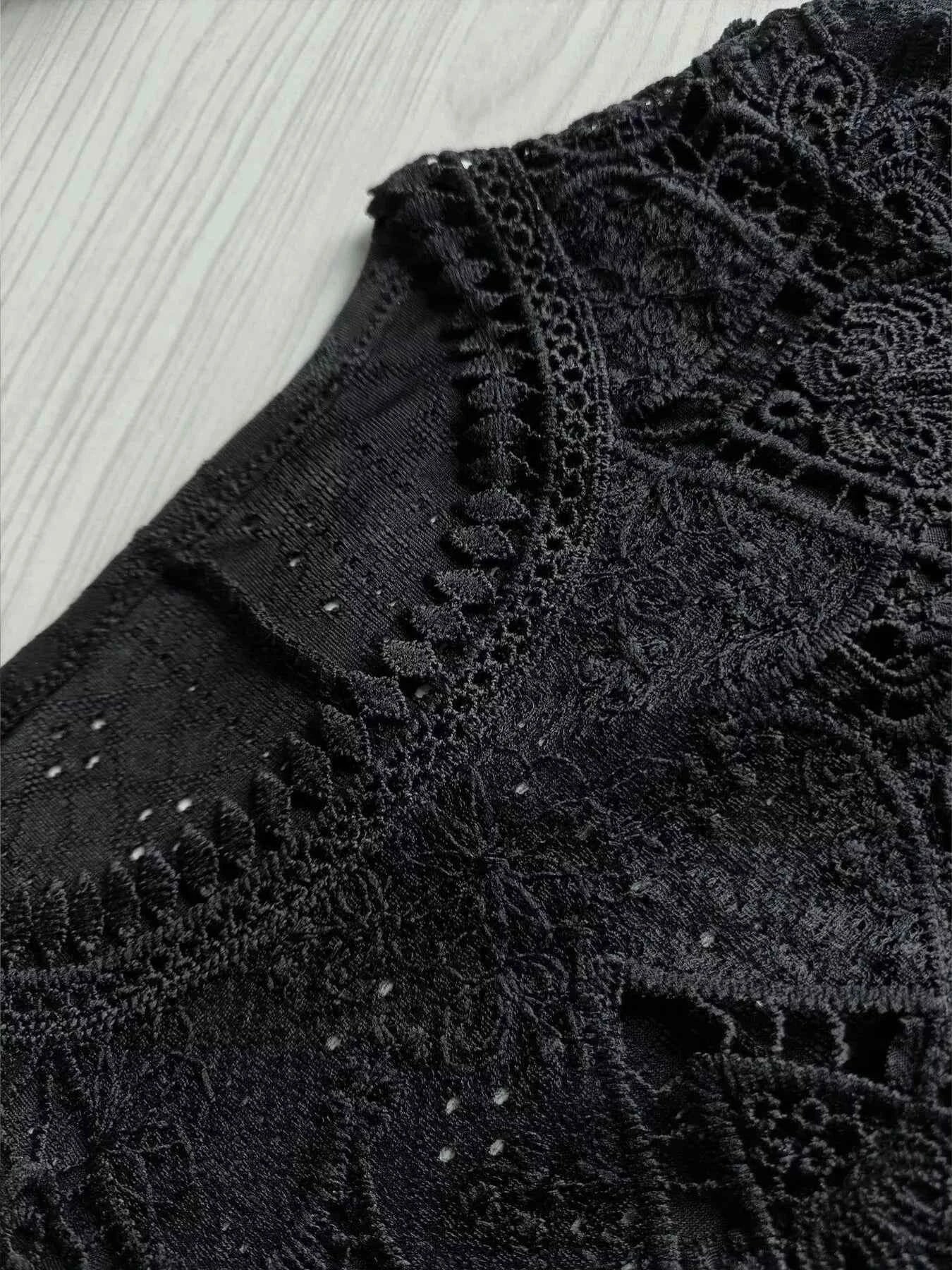Lace Detail Long Sleeve T-Shirt