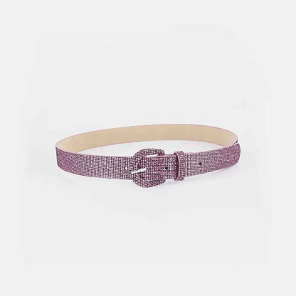 Sequin PU Leather Belt