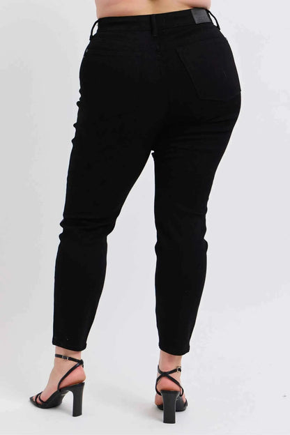 Judy Blue Plus Size HW Faux Leather Skinny Pants